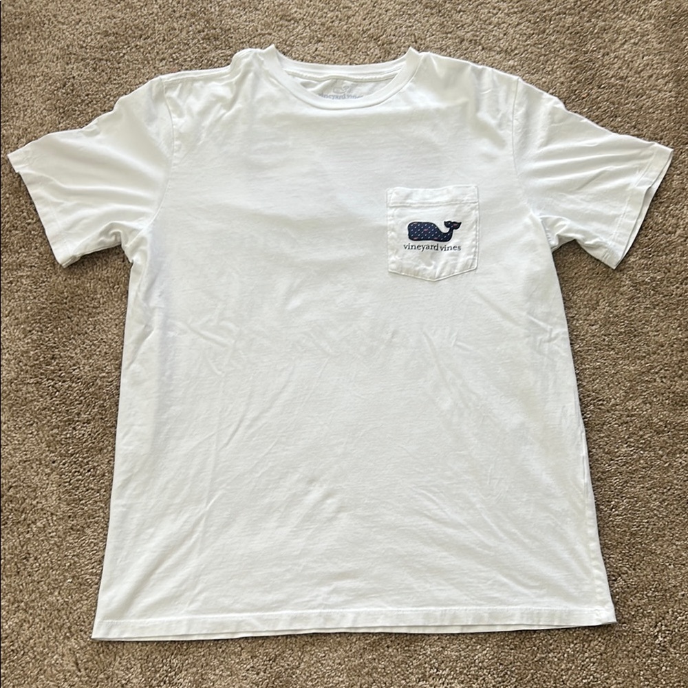 Vineyard Vines Mens M White Patriotic T-Shirt